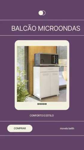 Promoção Balcao para Microondas com 2 portas 1 gaveta - 28/11  