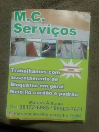 Serviços de assentamento de bloquetes