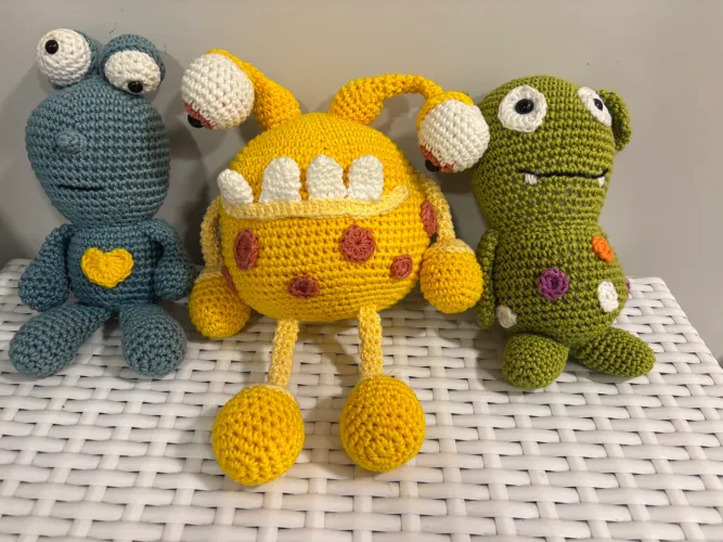 Monstrinhos Amigurumi 