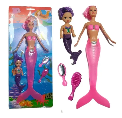 Barbie sereia Mãe e filha 