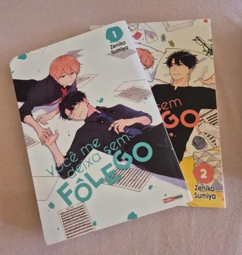 Mangá Você me Deixa sem Fôlego - volumes 1 e 2