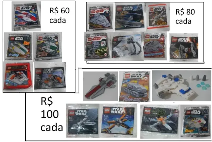 Conjuntos Lego Star Wars Mini Naves 