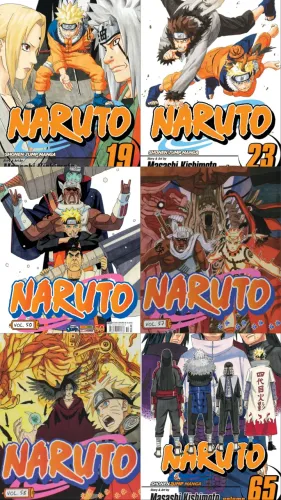 Mangá Naruto 4 volumes : 19, 23, 50, 65