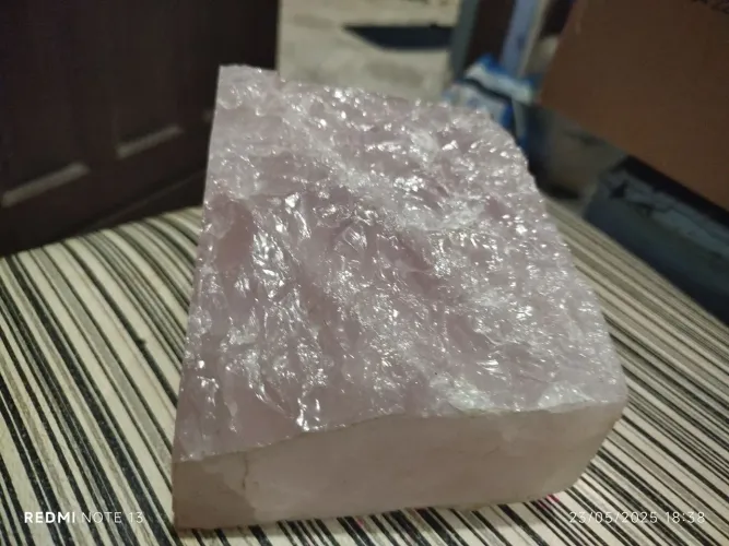 Cristal de Quartzo Rosa - Peça Única e Natural