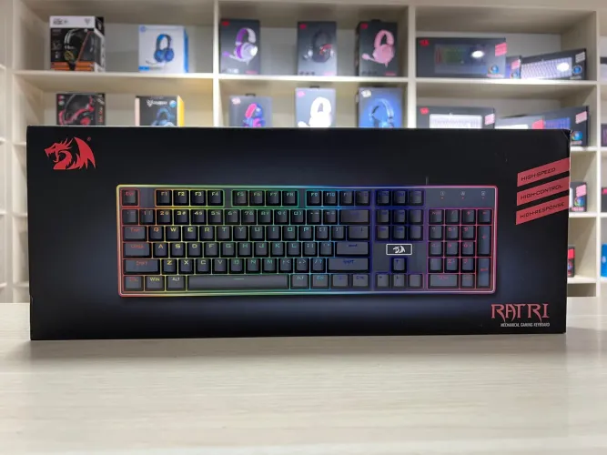 Teclado Mecânico Gamer Redragon Ratri RGB (silencioso) - Parcela sem juros, Loja física