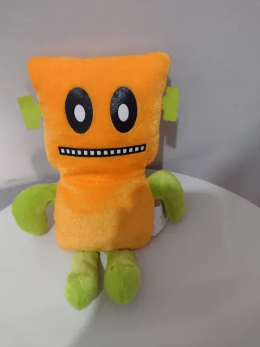 Pelúcia de Robô Laranja e Verde