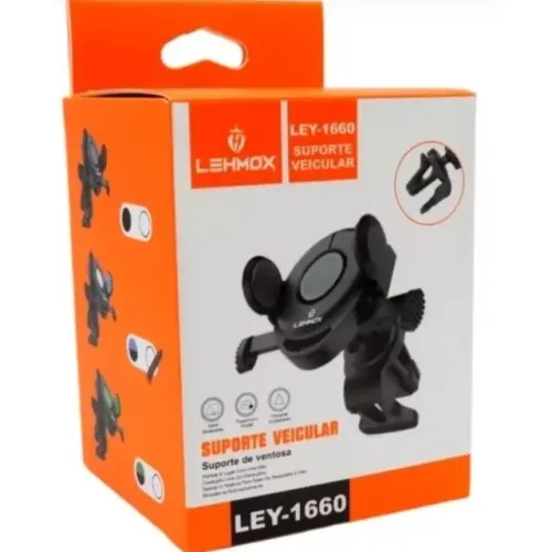 Suporte Veicular Para Celular Com Saída De Ar Lehmox Ley1660