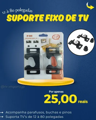 Suporte de tv fixo 12 à 80 polegadas