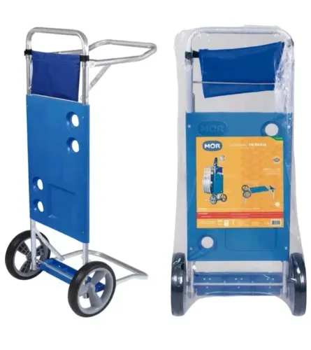 Carrinho De Praia Suporta 5 Cadeiras Ou Cooler Mor novo