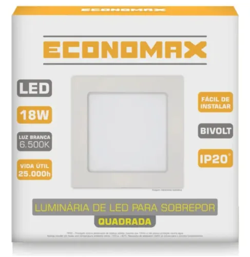 Luminária 18w Sobrepor Bivolt