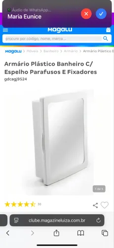 Suporte para colocar matérias higiênicos