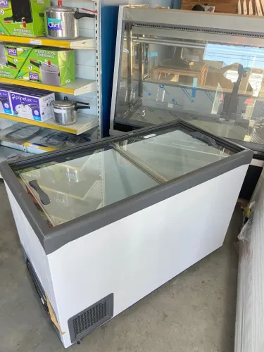 Freezer tampa de vidro 220