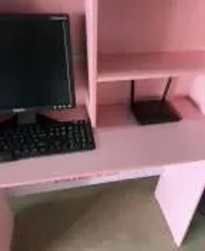 ESCRIVANINHA MDF INFANTO JUVENIL DA PRINCESA - ROSA EMBALADA NA CAIXA