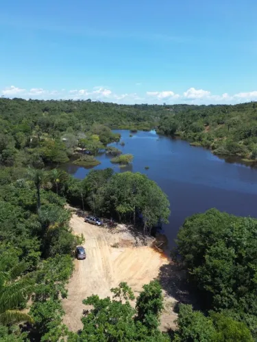 Lote chácara fundo para o rio