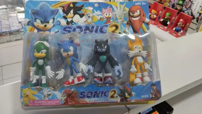 Kit 4 Bonecos SONIC