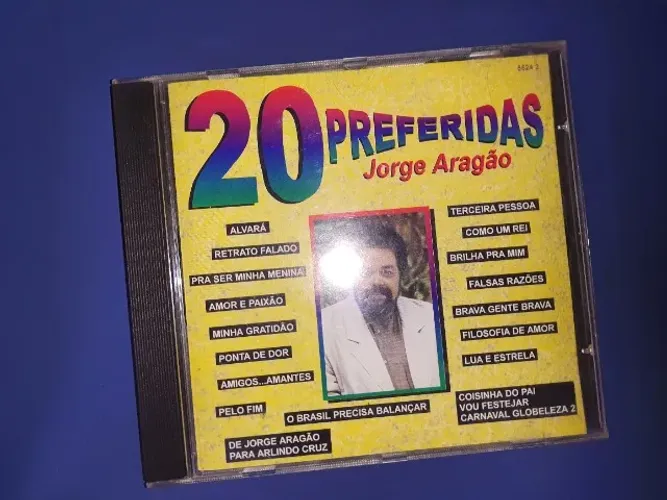 CD Original 20 Preferidas Jorge Aragão, Usado Otimo Estado de Conservação