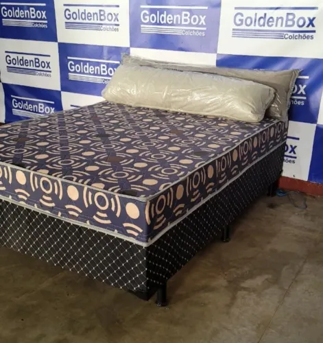 Cama Box Casal com Colchão