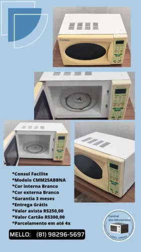 Micro-ondas Consul CMM25ABBNA Branco - Novo