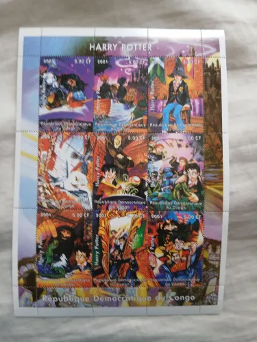 Lote de selos Harry Potter