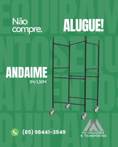 ALUGUEL DE EQUIPAMENTOS EM FORTALEZA!
