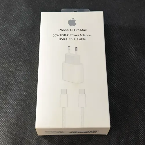 Carregador 20W USB-C para iPhone 15 - Kit Cabo e Fonte