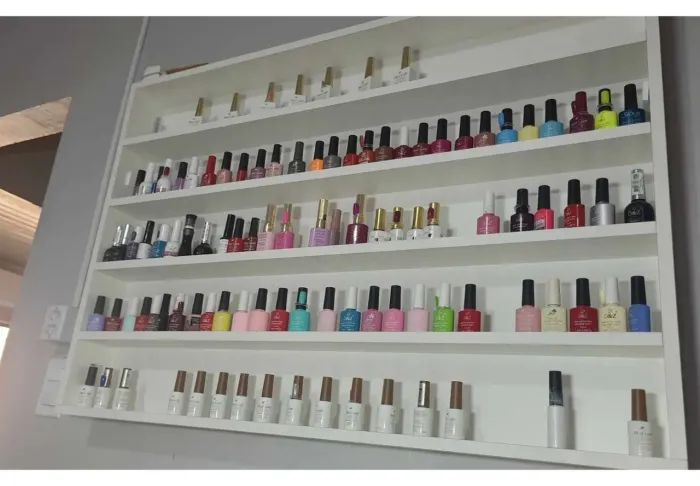 Esmalteria contendo mais de 140 esmalte em gel a grande maioria nunca foi usado 