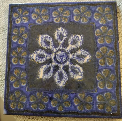 Azulejo cerâmico de flor 20x20