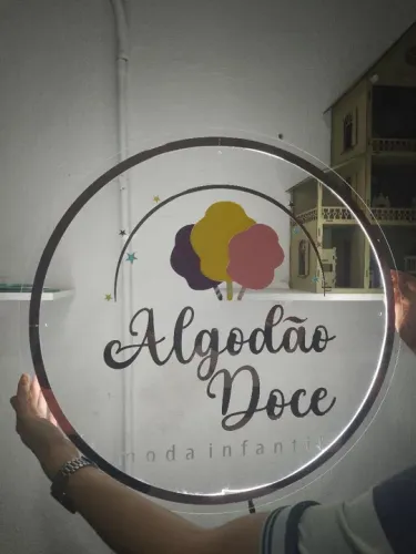 Placa de Acrílico Neon Led