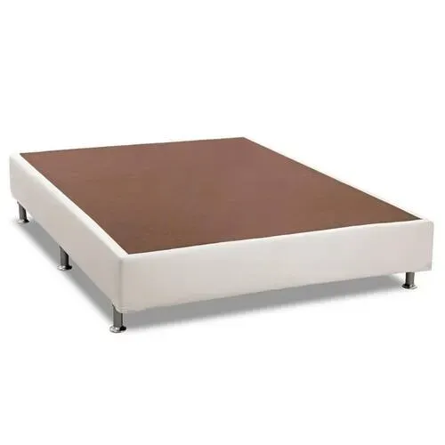 Cama base box branca