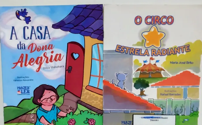 Livros Infantis O Circo Estrela Radiante e A Casa da Dona Alegria -  Coleção Prazer de Ler