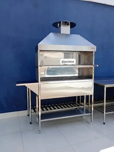 Churrasqueira toda inox. JSC INOX.