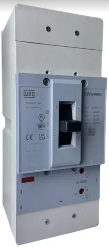 Disjuntor WEG 320a tripolar caixa moldada DWB400N320-3DA
