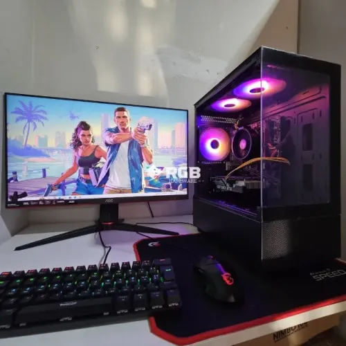 Pc Gamer novo Completo - Ryzen 3 4100 + RTX 3050 6GB + RAM 16GB + SSD 512GB
