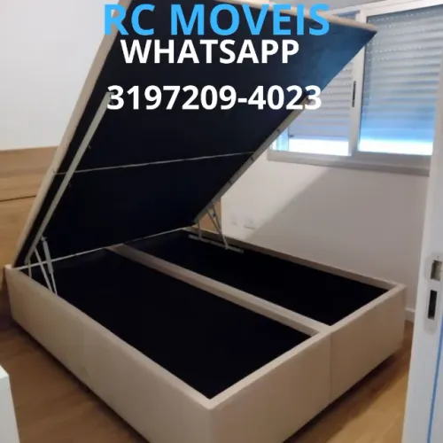 Cama Box Baú Super King 1.93x2.03 - Luxo, Espaço e Durabilidade Direto da Fábrica