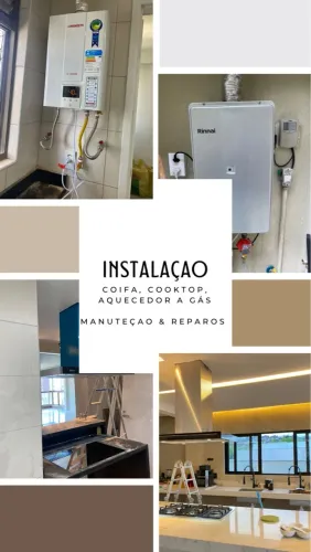 Coifa & cooktop instalação