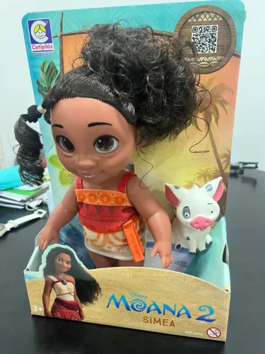 Moana disney - Boneca Simea (irma da moana) e poa - novo  Cotiplas