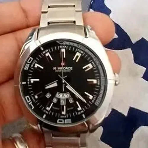 Relogio masculino Naviforce clássico original casual inoxidável à prova água quartzo promo