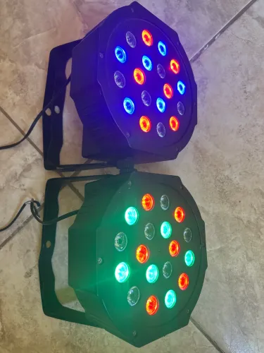 2 Refletores 7 Cores Led