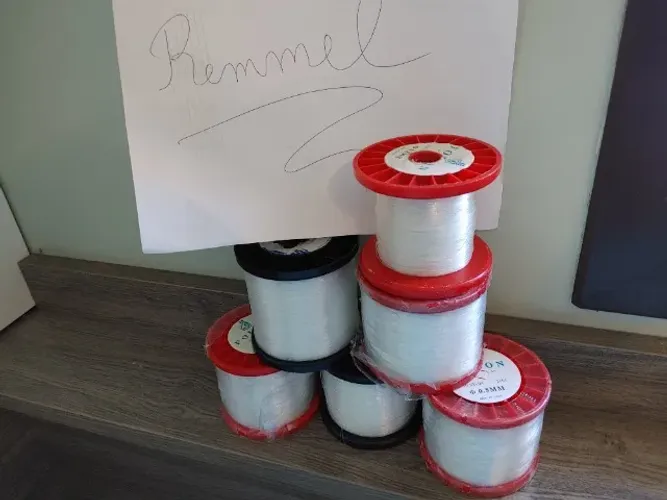 6 bobinas de linha 0,5 mm nylon monofilamento