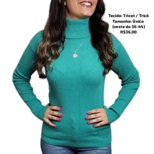 Blusa feminina tricô tamanho único