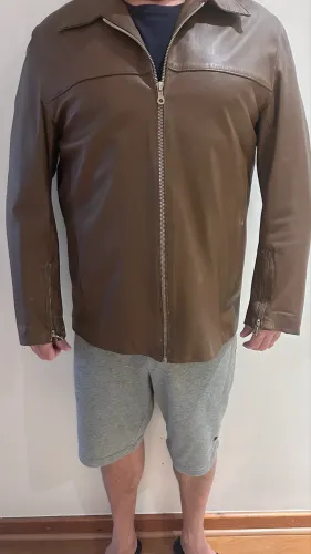 Jaqueta couro masculina