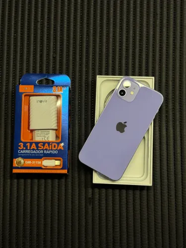iPhone 12 128GB roxo completo 