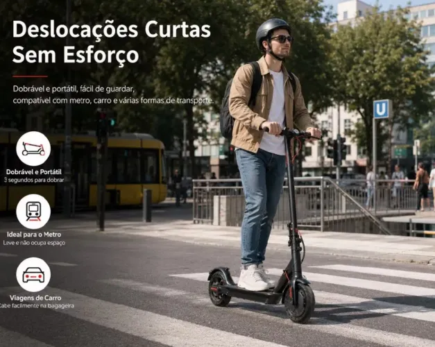 PATINETE ELÉTRICO DOBRÁVEL NOVO NA CAIXA !!!*** SÓ 1.100***