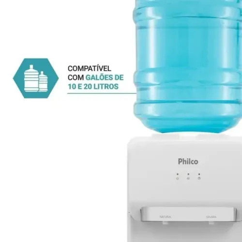 Bebedouro Philco 20 Litros Água Natural e Gelada 127V 160W