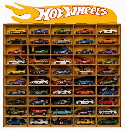 Expositor de Hot Wheels 50 Lugares - Novo na Caixa