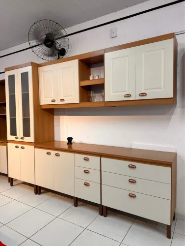 Cozinha Modulada Jessica Tuboarte 100% MDF, 10 Portas e 06 Gavetas - Entrega Imediata!