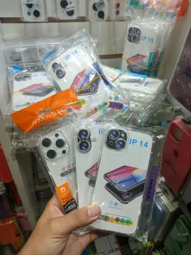 Capa transparente para iPhone, Motorola, Samsung, Xiaome / silicone reforçado