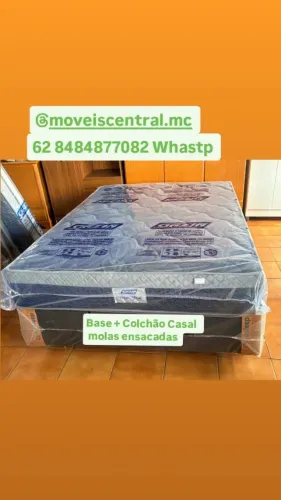 Cama Box Casal molas ensacadas/colchão + base