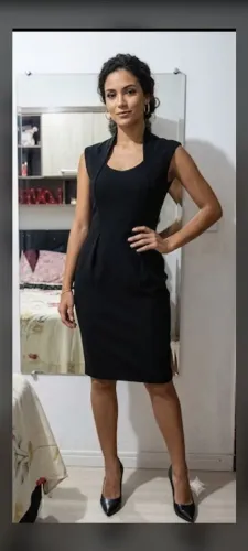 Vestido social preto 