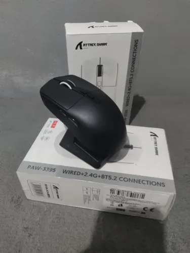Mouse gamer sem fio attack shark x6